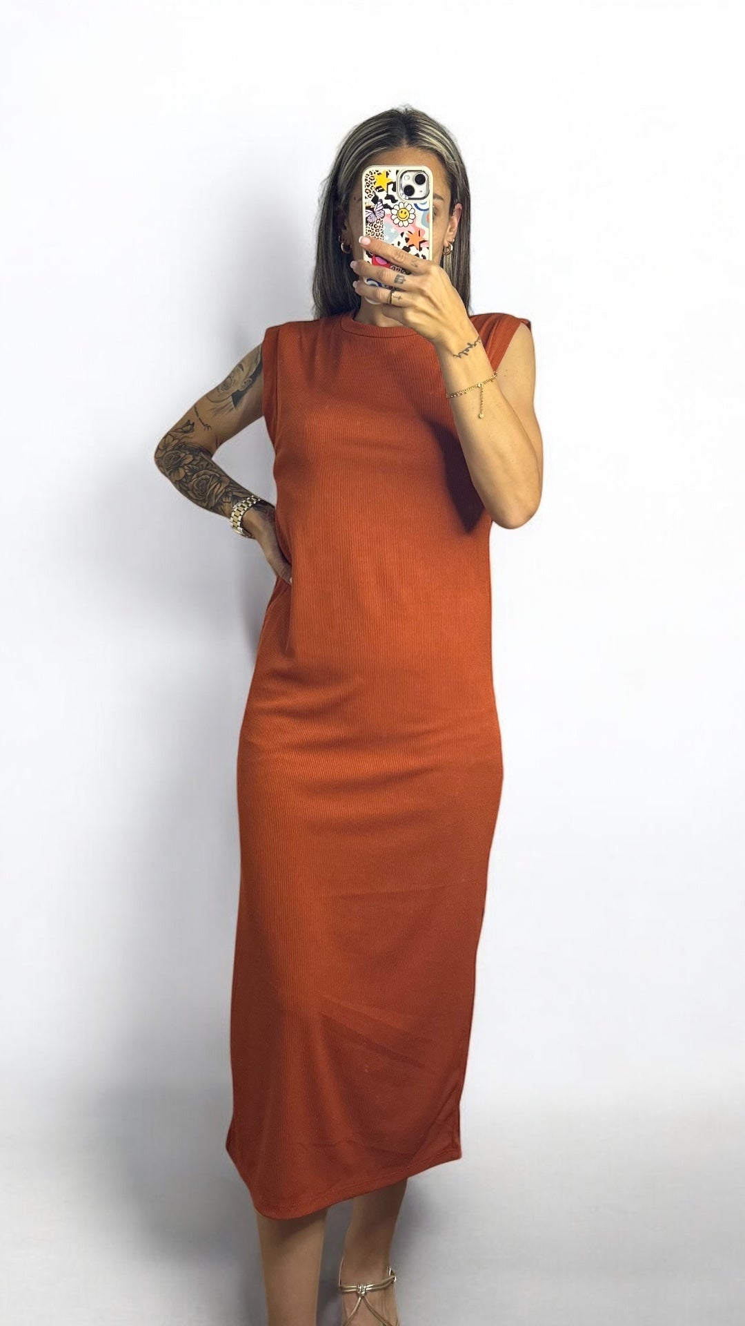 VESTIDO BASIC ORANGE