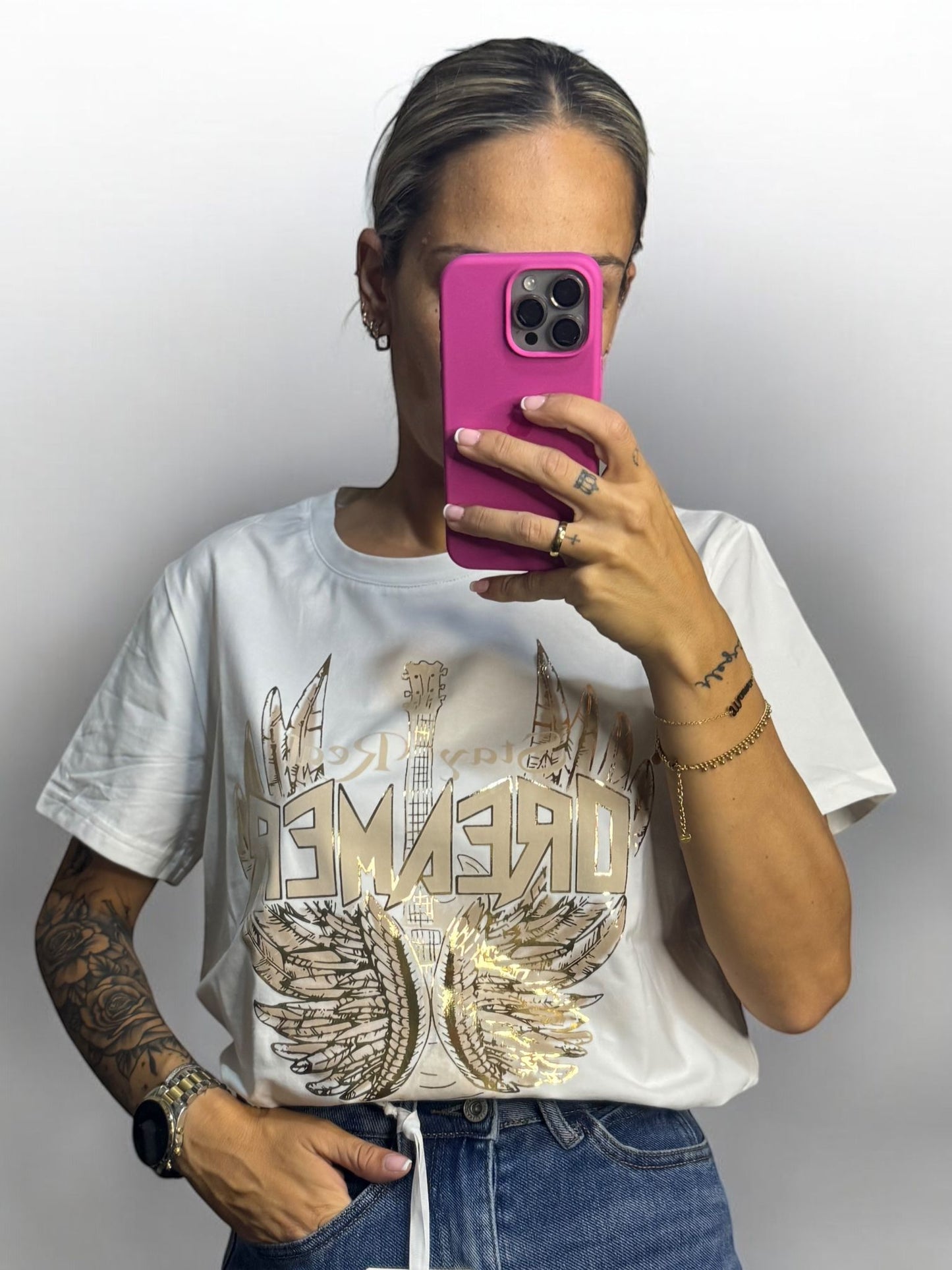 CAMISETA DREAMER GOLD