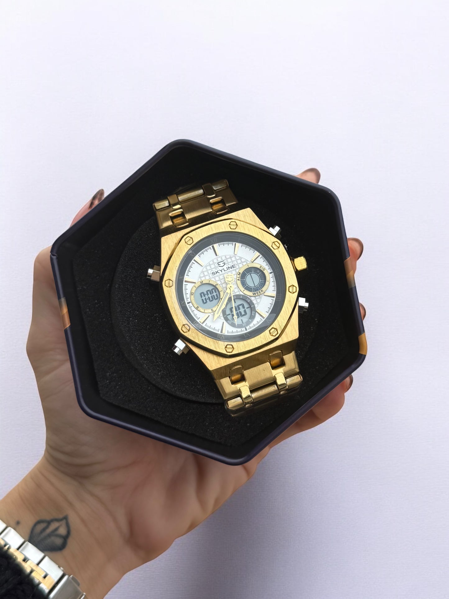 RELOJ SKYLINE | GOLD
