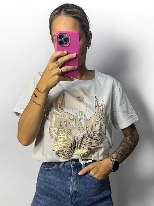 CAMISETA DREAMER GOLD