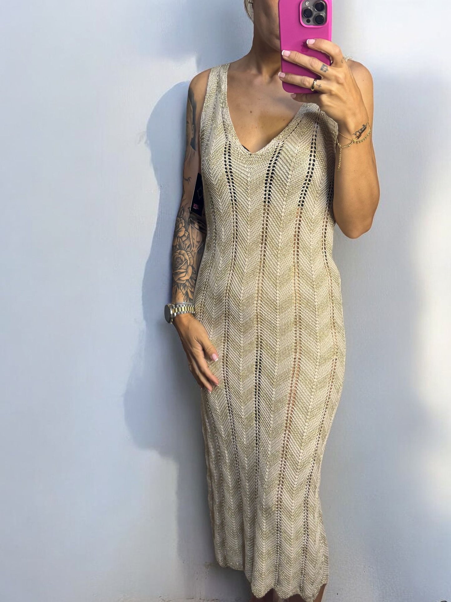 VESTIDO GLITTER PUNTO