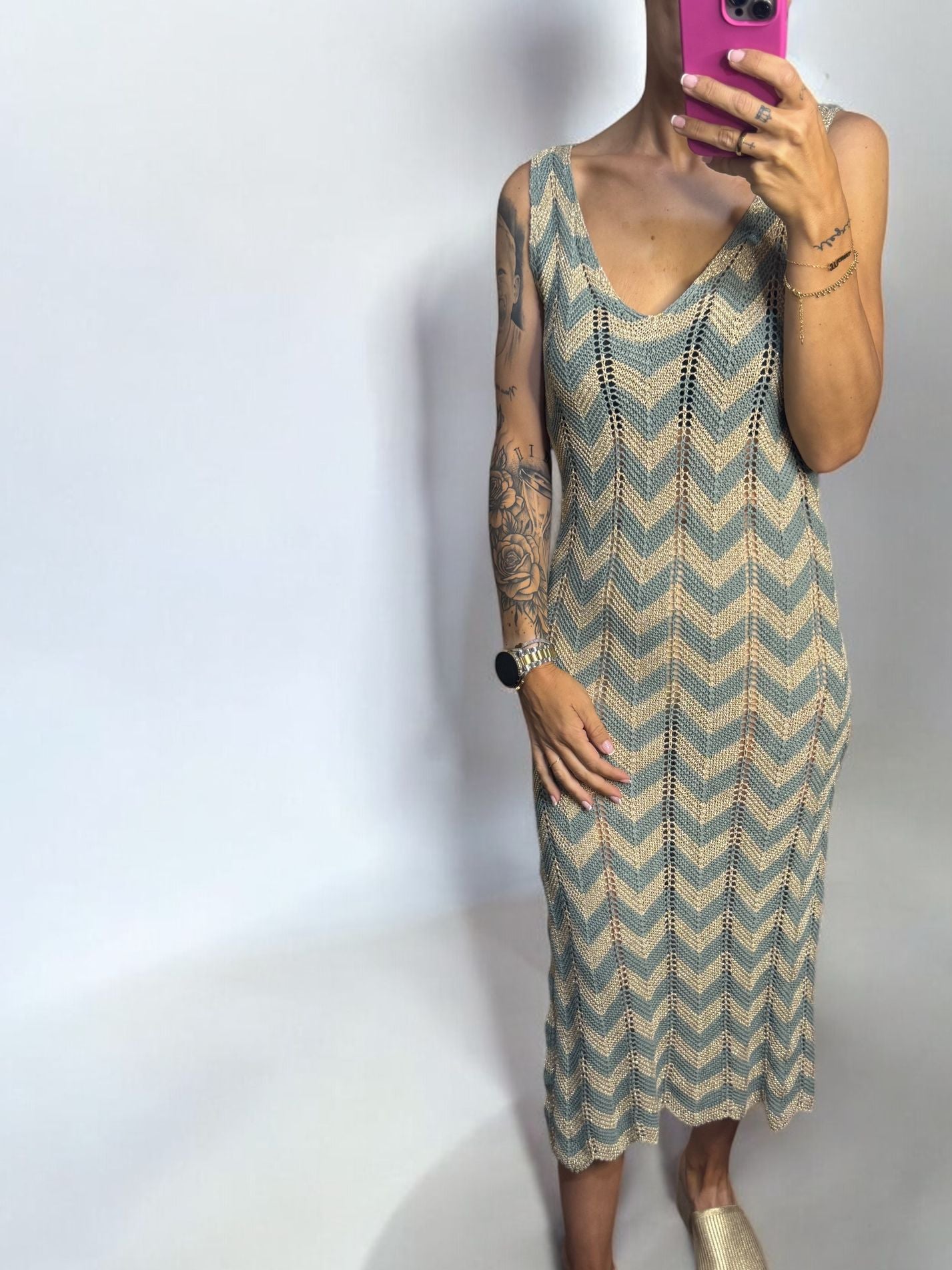 VESTIDO GLITTER PUNTO