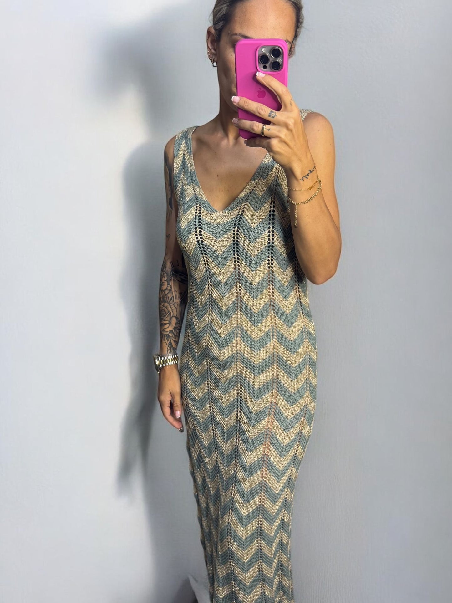 VESTIDO GLITTER PUNTO